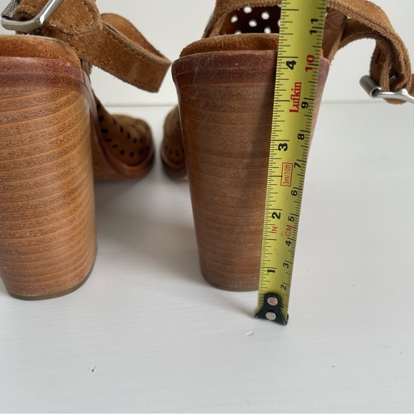 Rag & Bone Wyatt Perforated Suede Sandal, Tan - Picture 9 of 9